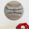 Two Seasons Baseball Dome Metal Sign (15")